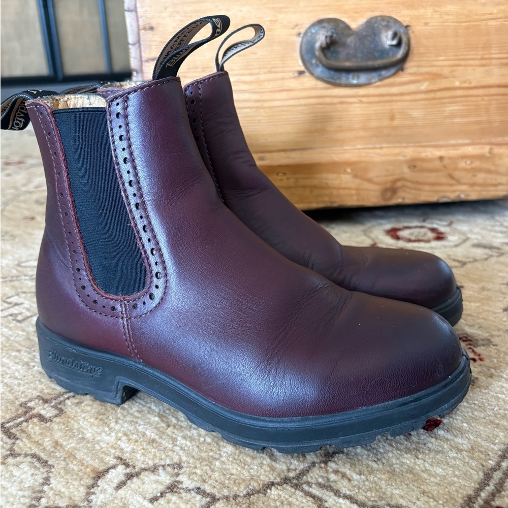 Blundstone Burgundy Chelsea Leather Pull-On Boots